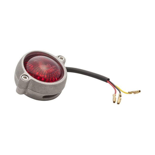 Motone Eldorado LED Taillight. Shot Blast, No Bracket. ECE