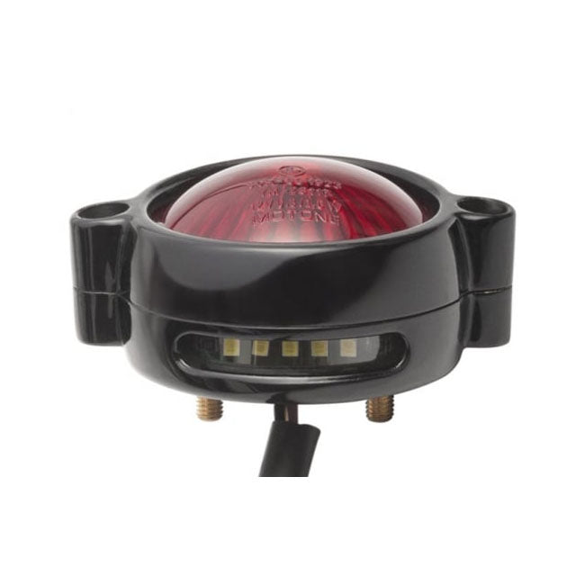 Motone Eldorado LED Taillight. Black, No Bracket. ECE