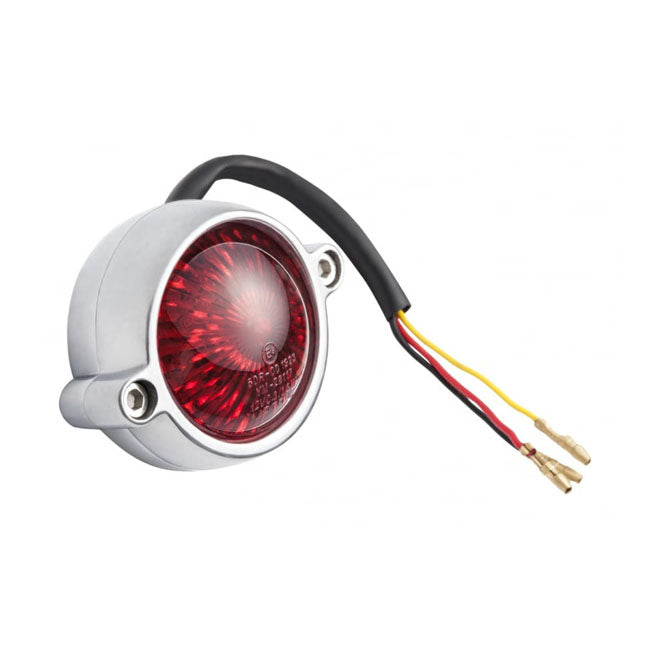 Motone Eldorado LED Taillight. Polished, No Bracket. ECE