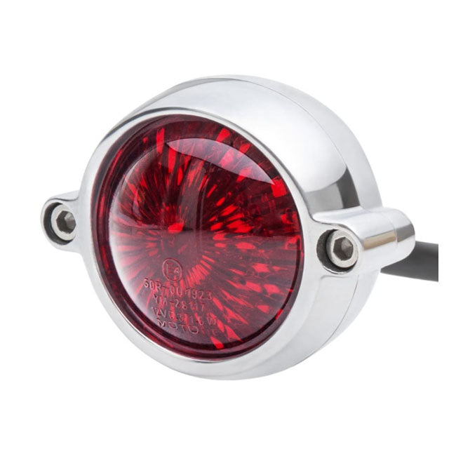 Motone Eldorado LED Taillight. Polished, No Bracket. ECE