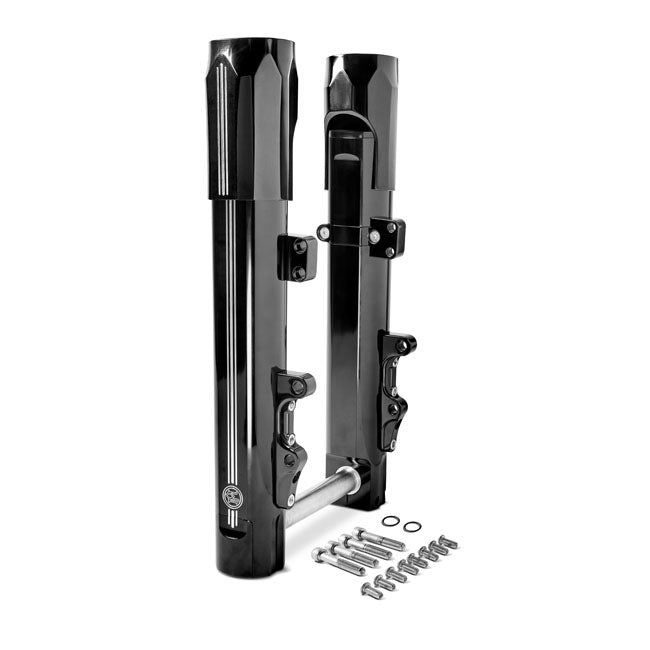 Performance Machine Phatour 180 Front Wide Tire Kit, CC Black – Touring Front: 2014–2025 FLT/Touring…