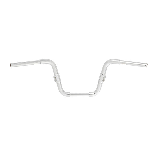 Arlen Ness High Life 3 Way Adjustable Handlebar In Chrome For Harley-Davidson 2008-2021 With E-Throttle With 1 Inch Risers