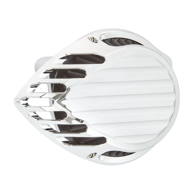 Rough Crafts Teardrop Finned Air Cleaner Assembly. Chrome – 2018–2024 Softail; 2017–2025…