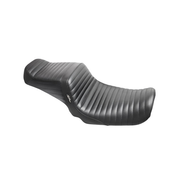 Le Pera TailWhip 2-Up Seat. Pleated, Black – 2006–2017 Dyna