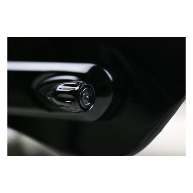 Kodlin Bullet Grooved 3-1 Taillight/Turn Signal Combo. Blck – Universal