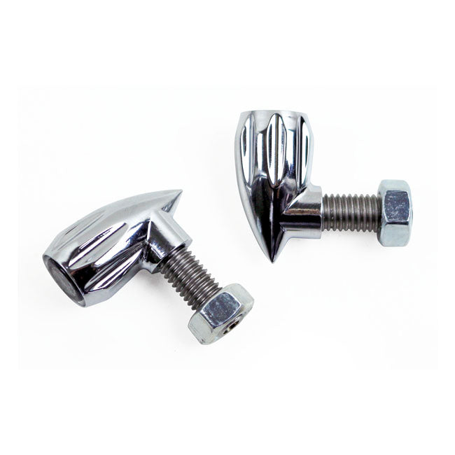 Kodlin Bullet Grooved 3-1 Taillight/Turn Signal Combo. Chr – Universal