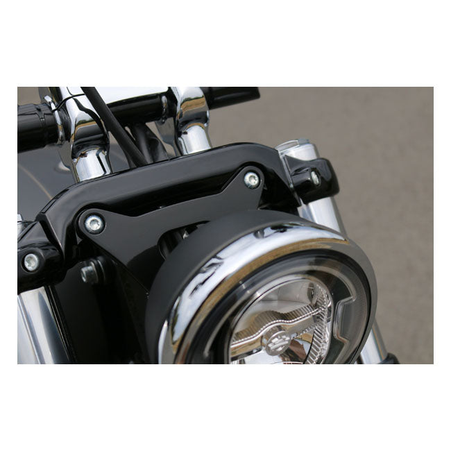 Kodlin M8 Breakout Headlamp Conversion Bracket. Black – Softail: 2018–2020 FXBR Breakout 107…