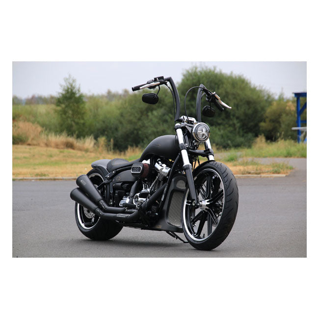 Kodlin M8 Breakout Headlamp Conversion Bracket. Black – Softail: 2018–2020 FXBR Breakout 107…