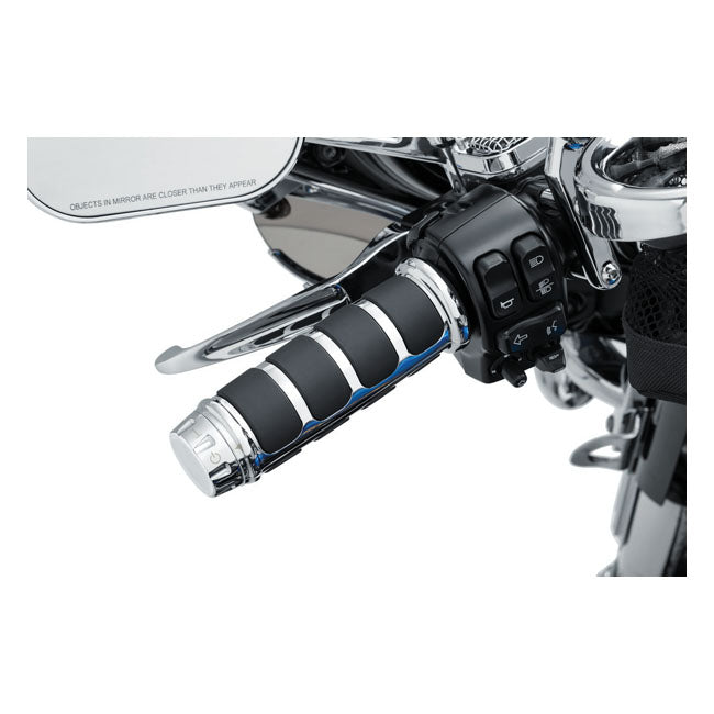 Kuryakyn ISO Grip Covers for OEM Heated Grips. Chrome – 2008–2025 H-D with E-throttle. With OEM…