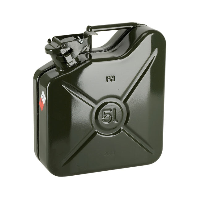 Pressol Metal Jerrycan. Olive Green, 5 Liter