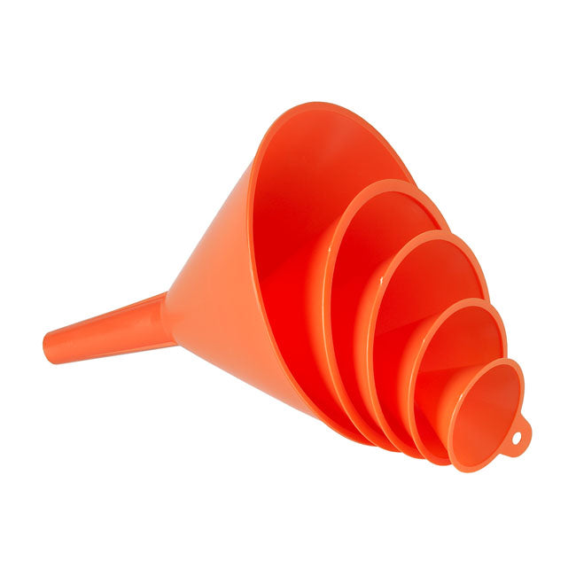 Pressol Orange Funnel Set. 5-Piece, 50mm to 150mm