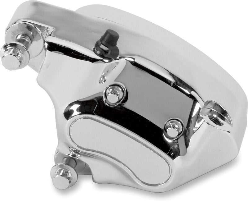 Drag Specialties Chrome 4-Piston Brake Caliper Fits Harley-Davidson Dyna, Softail, Sportster Models 1984-1999