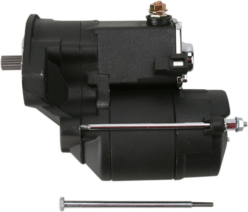 Drag Specialties 1.4 Kilowatt Black Starter Motor for Various Various Harley-Davidson Motorcycles (See Fitment List)