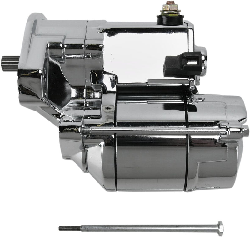 Drag Specialties 1.4 Kilowatt Chrome Starter Motor for Various Various Harley-Davidson Motorcycles (See Fitment List) #80-1002