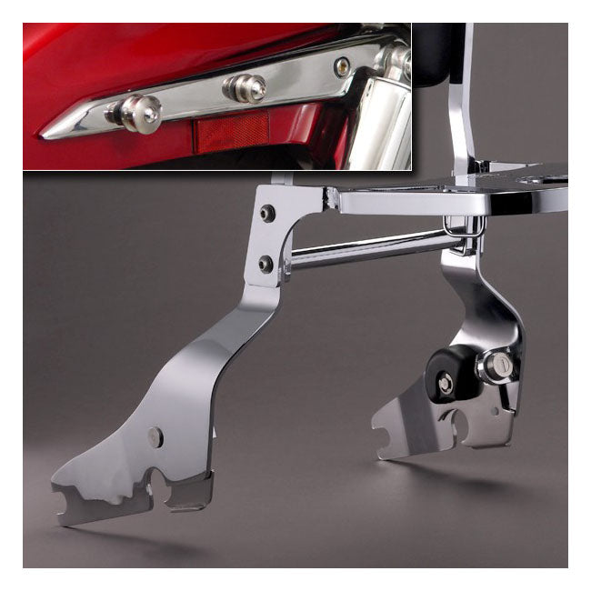 National Cycle NC Paladin® Quickset Mount Kit, Chrome – Honda: 2007 VTX1800R/S (Specs 1; 2; and…