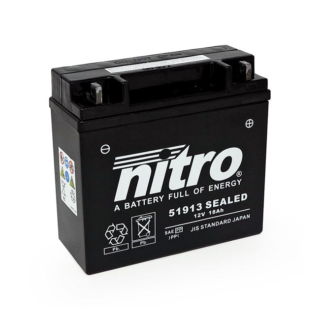 Nitro Sealed 51913 AGM Battery – BMW: 1978–1985 R 45; 1978–1985 R 45N…