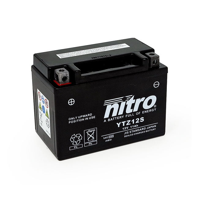 Nitro Sealed YTZ12S AGM Battery – Honda: 2000–2007 XL 650V Transalp; 2014…
