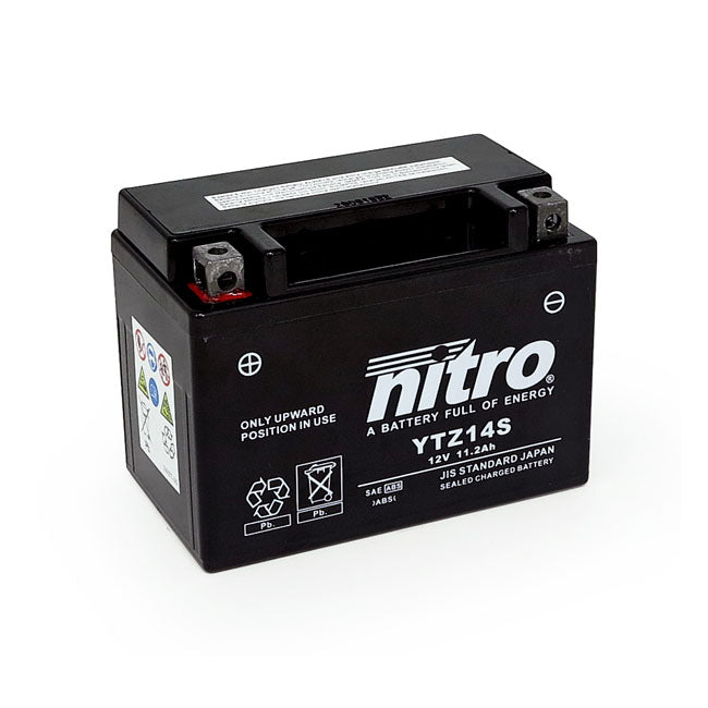 Nitro Sealed YTZ14S AGM Battery – Honda: 2004–2005 NT 650V Deauville…
