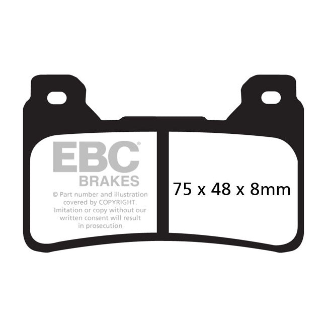 EBC Double-H Sintered Brake Pads – Front: Honda: 2009–2015 CB 1000 R (Non…