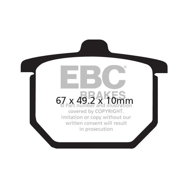EBC V-pad Semi Sintered Brake Pads – Front: Honda: 1975–1977 GL 1000 Goldwing…