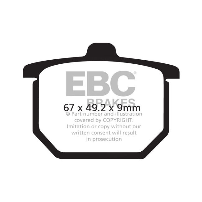 EBC Organic Brake Pads – Front: Honda: 1978–1982 CB 750 F; 1978…