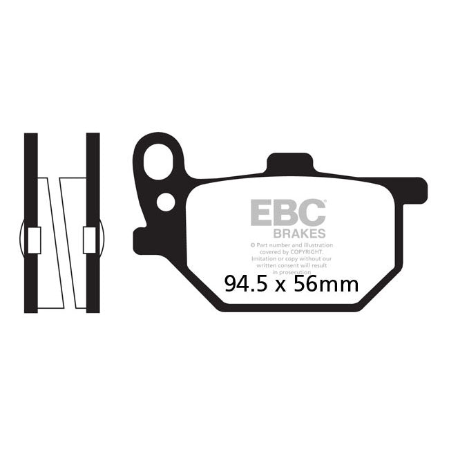 EBC Organic Brake Pads – Front: Yamaha: 1978–1979 RD 400 E/F…