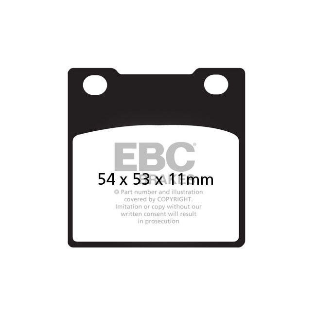 EBC V-pad Semi Sintered Brake Pads – Front: Honda: 80 CB 750 KZ