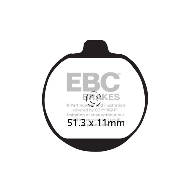EBC Organic Brake Pads – Front: Kawasaki: 1979–1982 Z 1000 ST…