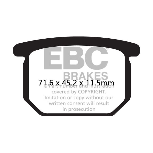 EBC V-pad Semi Sintered Brake Pads – Front: Suzuki: 84 GSX 750 Katana…