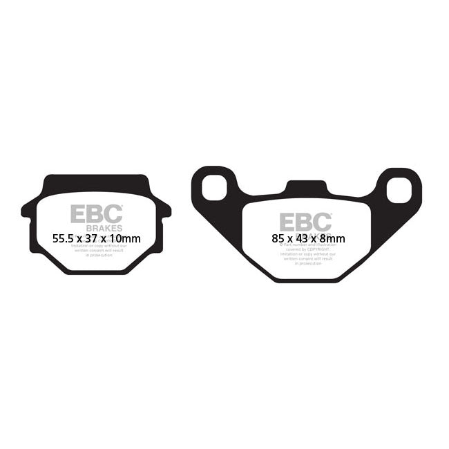 EBC Organic Brake Pads – Front: Kawasaki: 1986–1988 FX 400 R ZX…