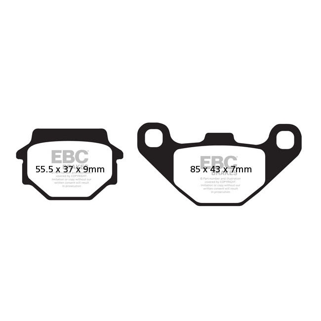 EBC Organic Brake Pads – Rear: Kawasaki: 1994–2001 GPZ 500 S EX…