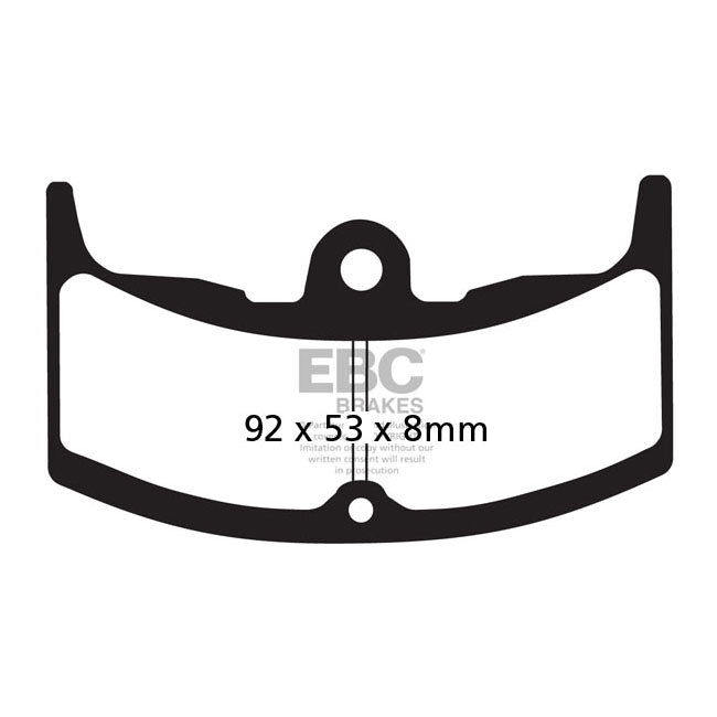EBC Organic Brake Pads – Front: Honda: 1982–1984 CBX 550 FC