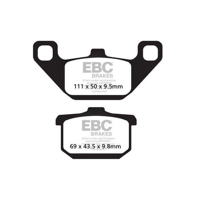 EBC V-pad Semi Sintered Brake Pads – Front: Kawasaki: 1986–1993 GTR 1000 ZG…