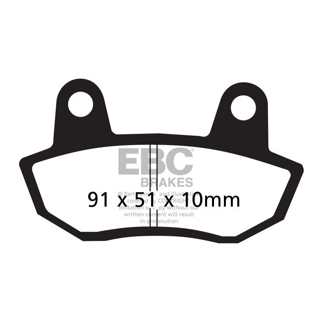 EBC Organic Brake Pads – Front: Honda: 82 CB 650 SCC Nighthawk