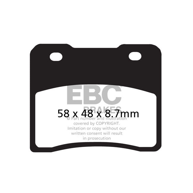 EBC Organic Brake Pads – Front: Suzuki: 85 GSX 400 R2 (GK 7IB)