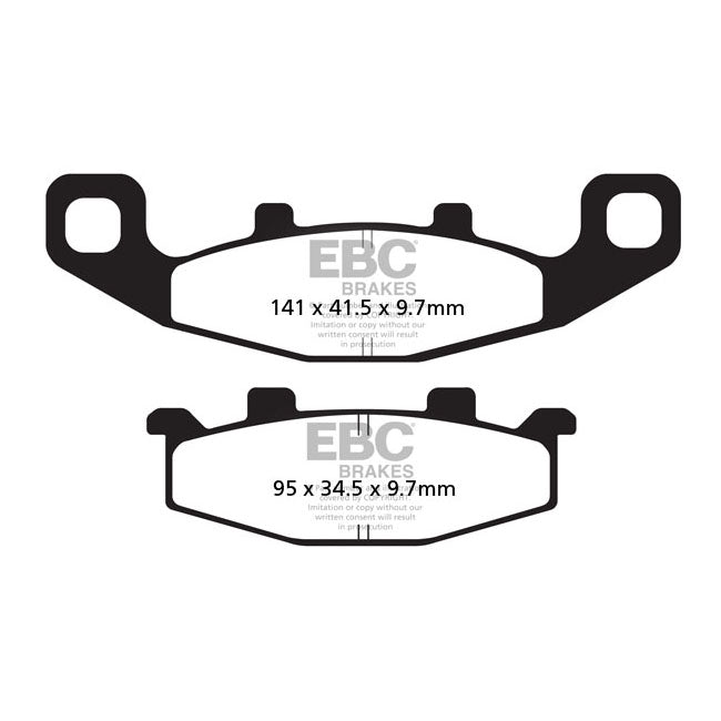EBC Double-H Sintered Brake Pads – Front: Kawasaki: 1997–2000 ER-5 ER 500…