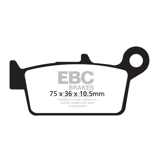 EBC Carbon X / TT Series Brake Pads – Rear: Honda: 2002–2005 NX 4 Falcon…