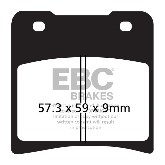 EBC V-pad Semi Sintered Brake Pads – Rear: Suzuki: 1986–1988 GV 1400…