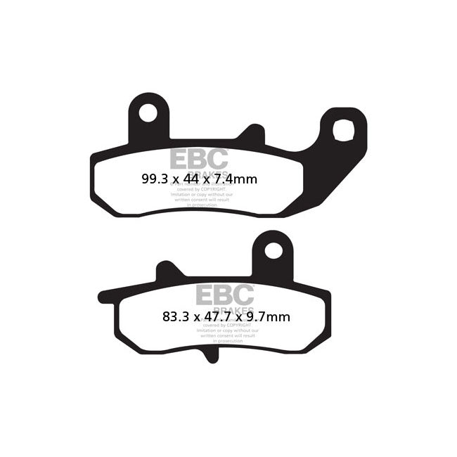 EBC Organic Brake Pads – Rear: Suzuki: 1989 DR 600 RK (SN41A)…