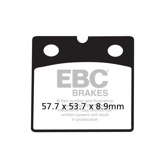 EBC V-pad Semi Sintered Brake Pads – Front: BMW : 1988–1991 K100 LT Sept.…