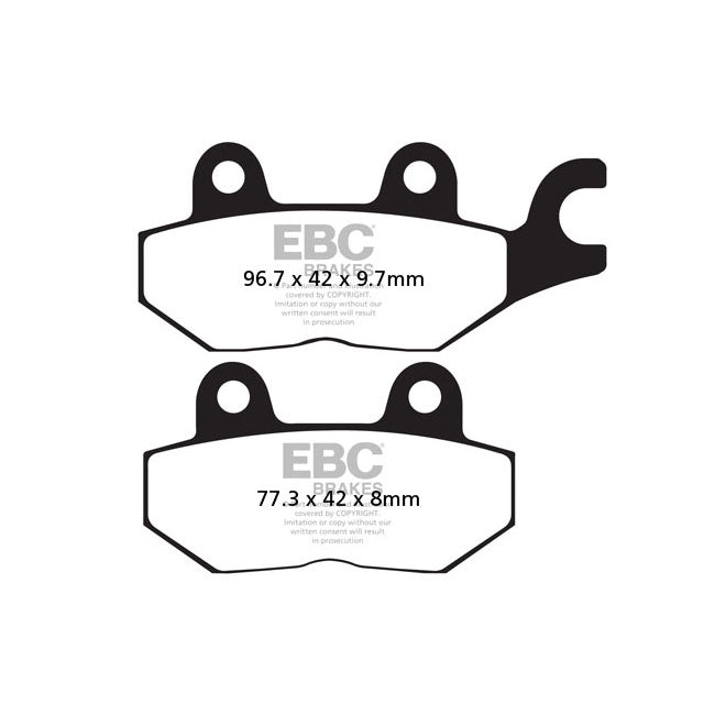 EBC Organic Brake Pads – Rear: Triumph: 92 Daytona 1000 (4 Cyl)…