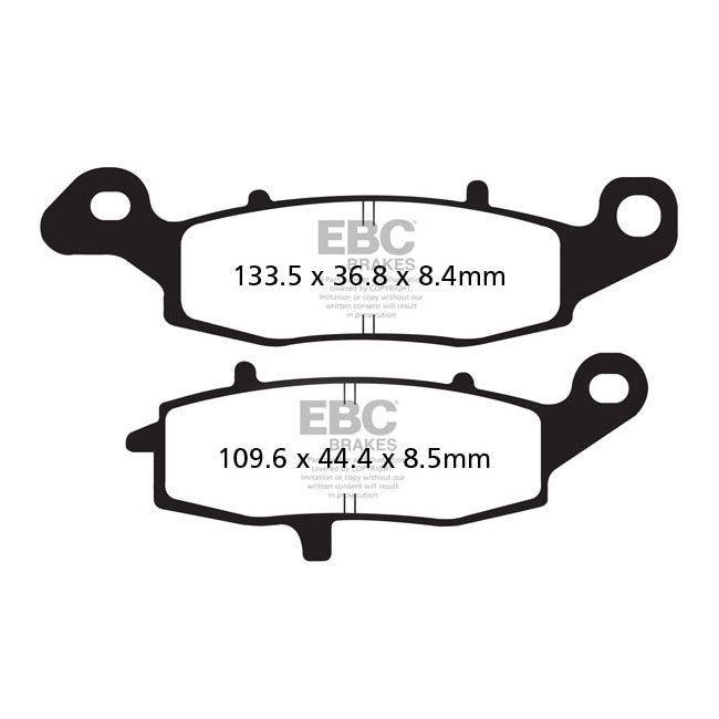 EBC V-pad Semi Sintered Brake Pads – Front: Kawasaki: 2000–2003 VN 1500…