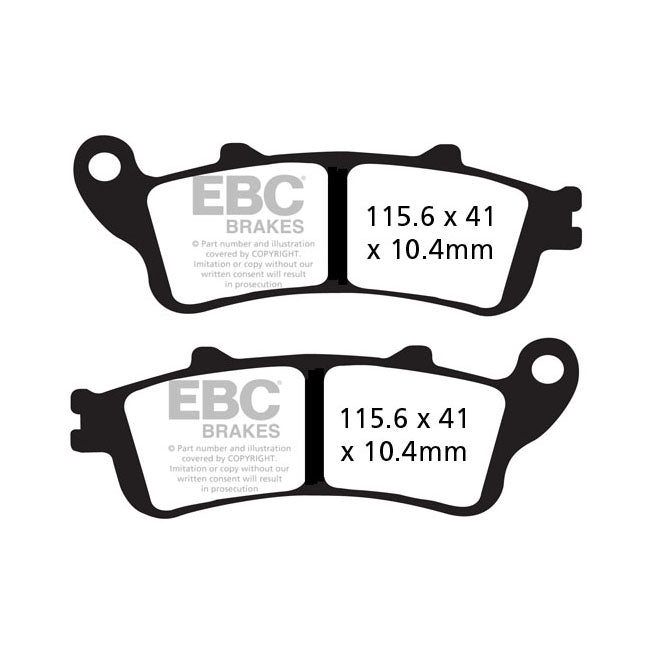 EBC Double-H Sintered Brake Pads – Rear: Honda: 2013–2017;2014–2017 F6B…