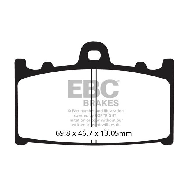 EBC V-pad Semi Sintered Brake Pads – Rear: Suzuki: 2005–2009 VL 1500 C 1500…