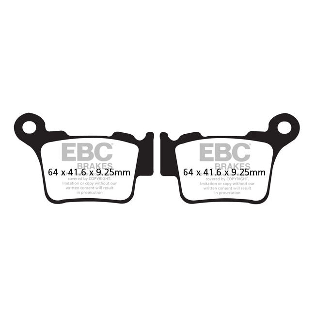 EBC Carbon X / TT Series Brake Pads – Rear: BMW: 2008–2011 G 450 X