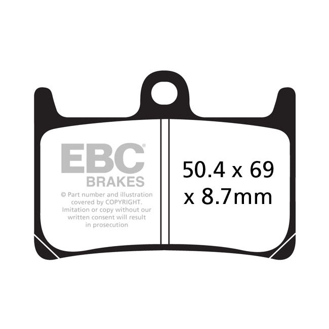 EBC Double-H Sintered Brake Pads – Front: Kawasaki: 2014–2018 ST 700…