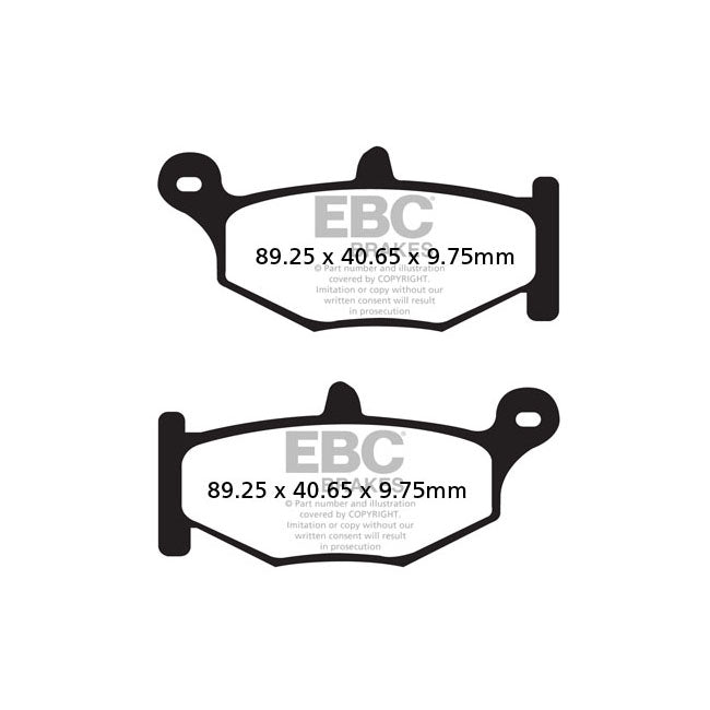 EBC Double-H Sintered Brake Pads – Rear: Suzuki: 2014–2020 DL 1000 V-Strom…