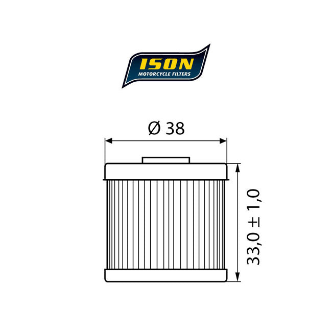 ISON 116 Oil Filter – Honda: 2002–2020 CRF 450 R; 2005–2018…
