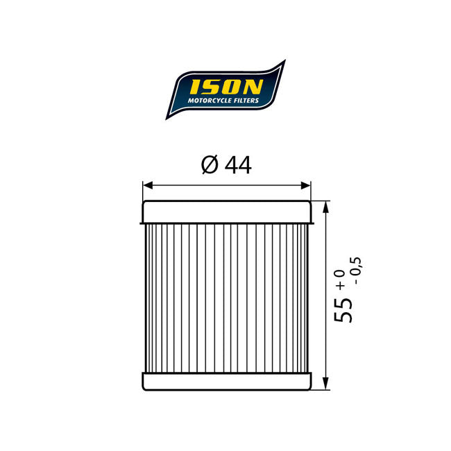 ISON 132 Oil Filter – Kawasaki: 1992 KLR 650 Tengai 650cc