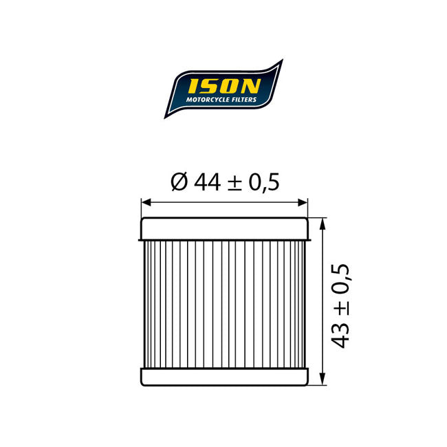 ISON 139 Oil Filter – Suzuki: 2000–2007 DR-Z 400 400cc…